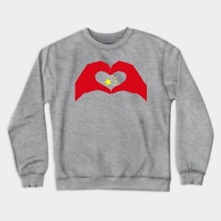 We Heart China Patriot Flag Series Crewneck Sweatshirt